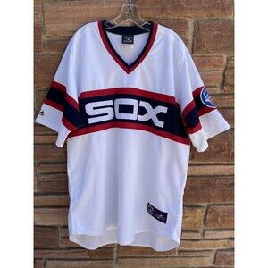 Chicago White Sox Jersey Mens XL White Navy MLB Baseball Cooperstown Made USA
